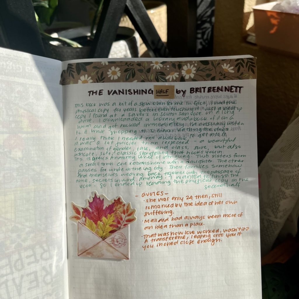 The Vanishing Half book notes
