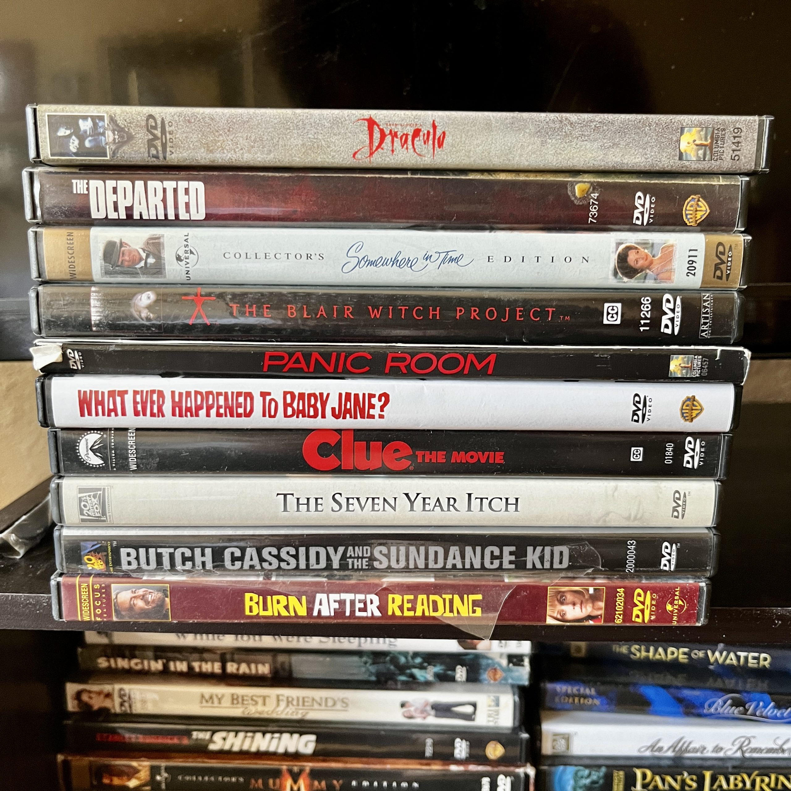 DVDs pile