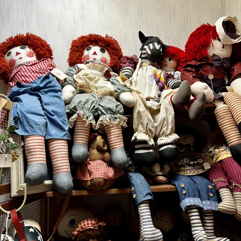 Raggedy Ann or Annabelle dolls...