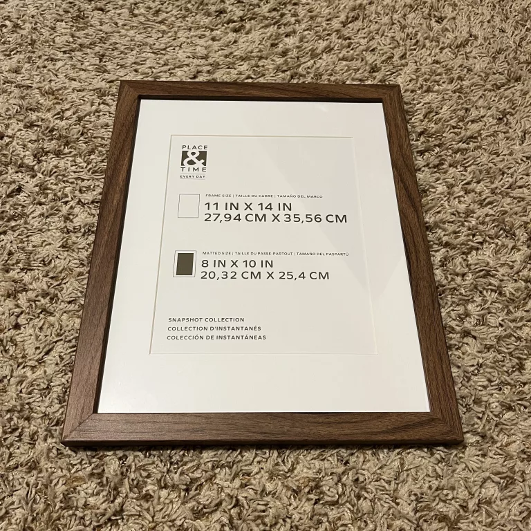 Place and time walnut frame