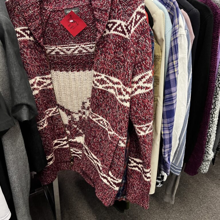 Burgundy sweater