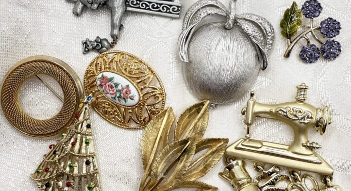 8 common vintage costume jewelry brooch brands to keep on your radar at the thrift store
