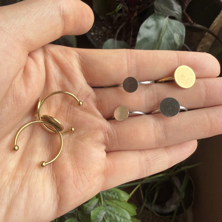 Adjustable ring blanks